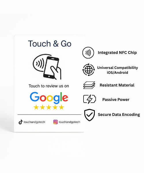 Touch & Go - Menu Sticker