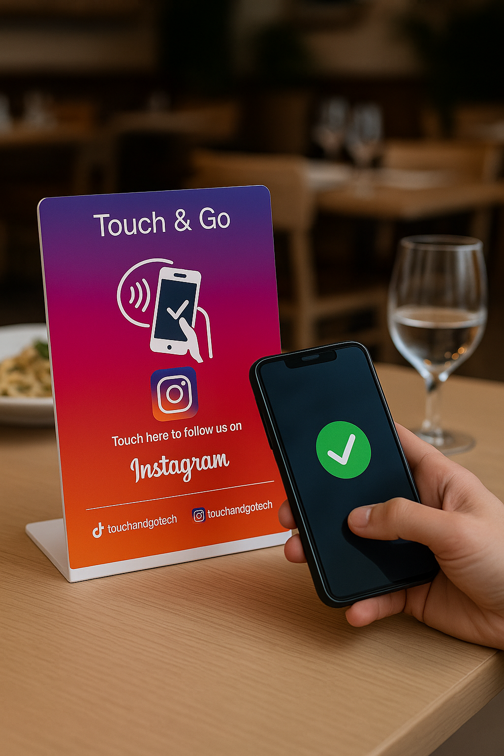Touch & Go - Menu Sticker